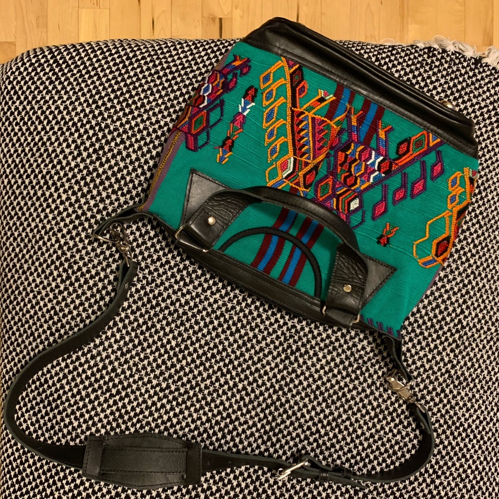 Ixchel Triangle handwoven bag.